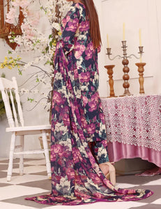 Digital Printed 3 Piece Swiss Lawn With Organza Dupatta MK 03