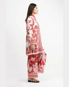 Unstitch Printed Swiss lawn 03 PCS - MZ