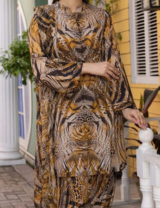 Digital Printed 3 Piece Swiss Lawn With Organza Dupatta MK 04