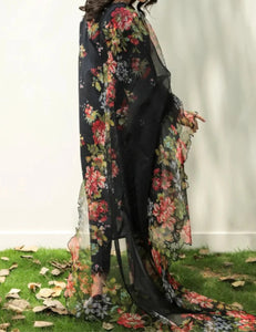 Digital Printed 3 Piece Swiss Lawn With Organza Dupatta MK 07