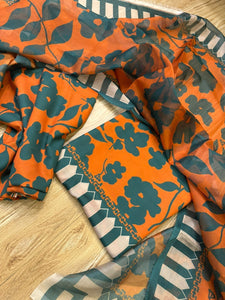 Digital Printed 3 Piece Swiss Lawn With Silk Dupatta MK 06 (unstitch)