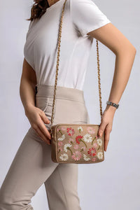 Embroidered Charm Beige