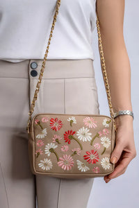 Embroidered Charm Beige