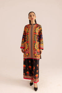 Unstitch Swiss Lawn Vibrant Ethnic Floral Printed Suit -03 PCS